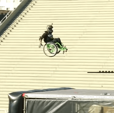 Aaron “Wheelz” Fotheringham First Wheelchair Jump